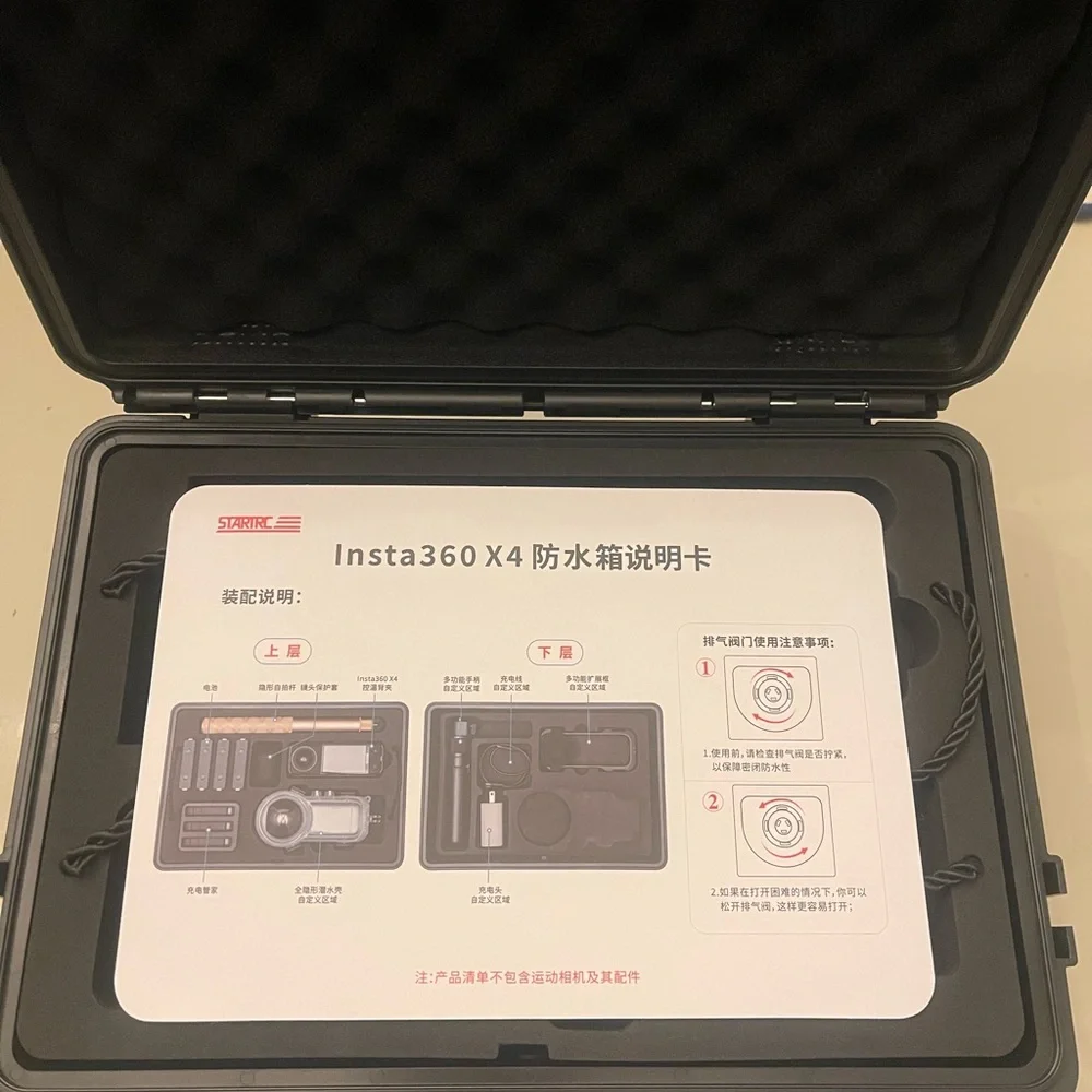 Tomat Insta360 X4 Camera Waterproof Hard Carrying Case